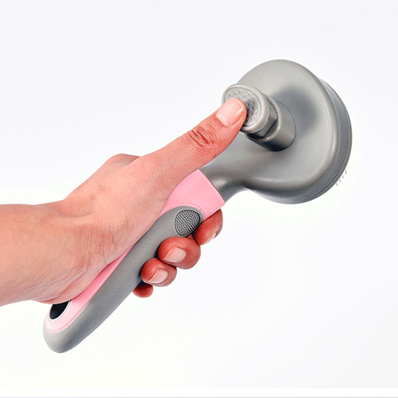 Self-Cleaning Stainless Steel Pet Brush for Dogs and Cats